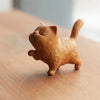 Cat Model Crafts Hand-carved Wooden Cat Statue