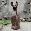Hand-Carved Wooden Cat