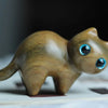 Cute Small Wooden Cats Figurine Handmade Carving Cats Home Decoration Figurine Gift Cats Accessories Decoration Crafts Figurines