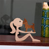 Family Puppy Wood Dog Craft